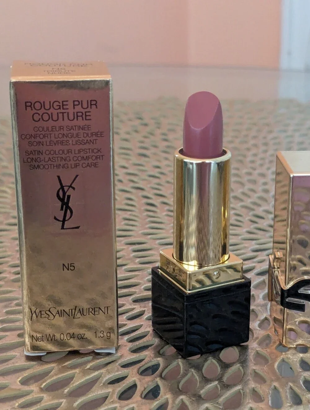 Yves Saint Laurent Rouge Pur Couture Satin Lipstick Mini- Soft Mauve Pink (N5)